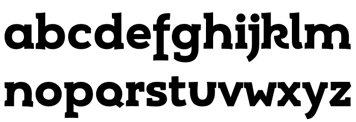 Umba Slab Demo Alt Bold Font LOWERCASE
