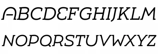 Umba Slab Demo Alt Italic Schriftart Groß