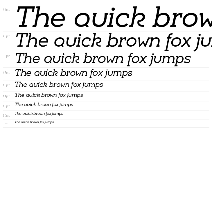 Umba Slab Demo Alt Italic Waterfall