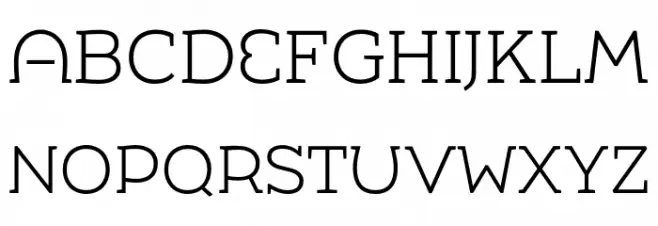Umba Slab Demo Alt Light Font Litere mari
