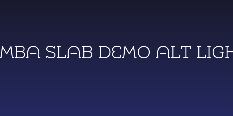 Umba Slab Demo Alt Light Social Header