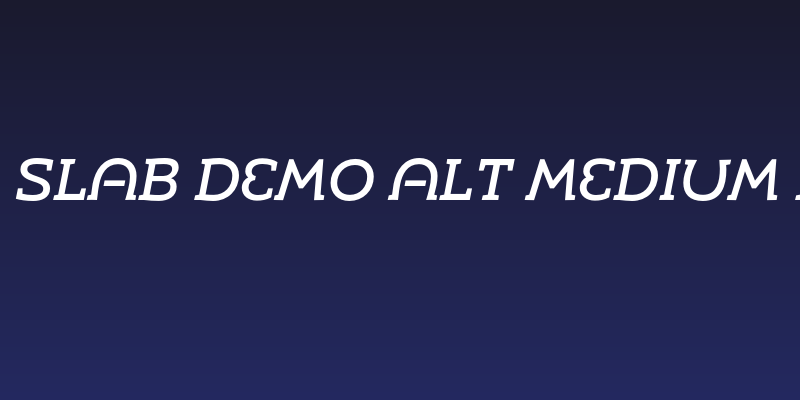 Umba Slab Demo Alt Medium Italic Social Header