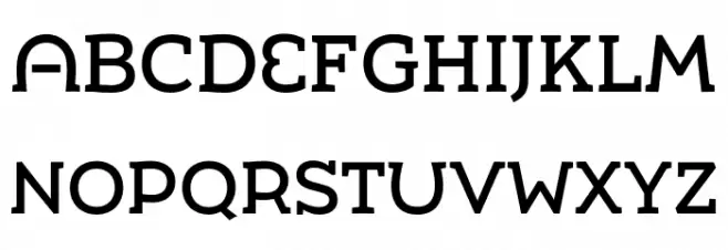 Umba Slab Demo Alt Medium Schriftart Groß