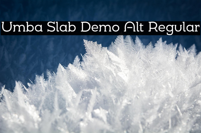 Umba Slab Demo Alt Regular Example 2