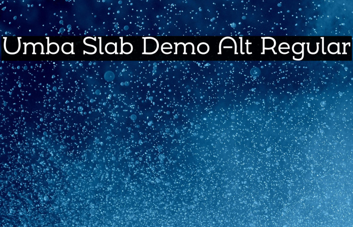 Umba Slab Demo Alt Regular Example 3