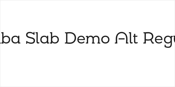 Umba Slab Demo Alt Regular Logo