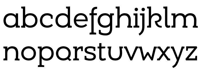 Umba Slab Demo Alt Regular Font LOWERCASE
