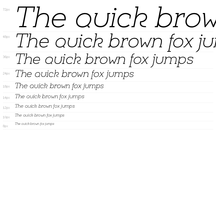 Umba Slab Demo Alt Thin Italic Waterfall
