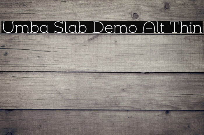 Umba Slab Demo Alt Thin Example 1