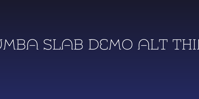 Umba Slab Demo Alt Thin Social Header
