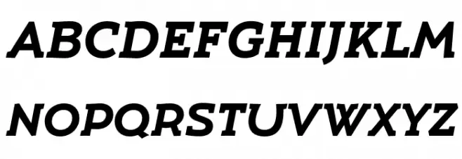 Umba Slab Demo Bold Italic 字体 大写