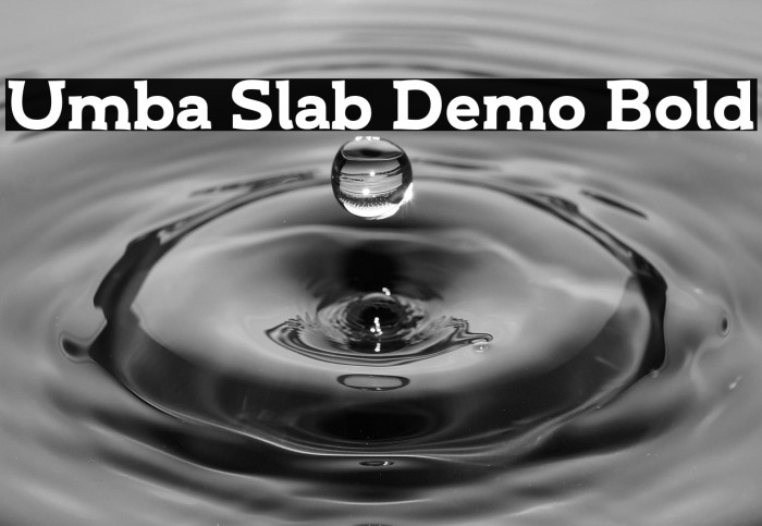 Umba Slab Demo Bold Example 3