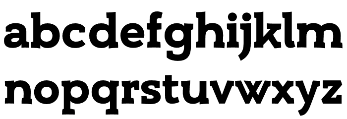 Umba Slab Demo Bold Font LOWERCASE