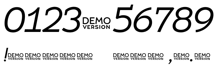 Umba Slab Demo Italic Font OTHER CHARS