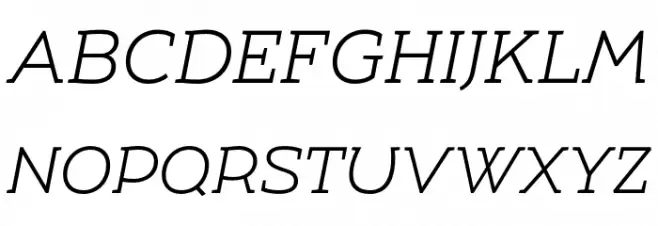 Umba Slab Demo Light Italic خط أحرف كبيرة
