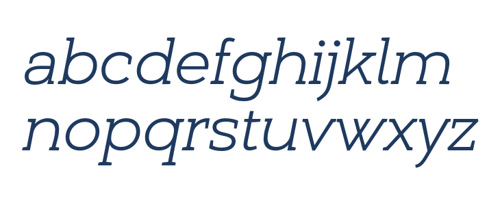 Umba Slab Demo Light Italic Lowercase