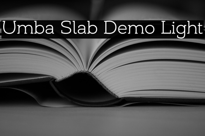 Umba Slab Demo Light Example 2
