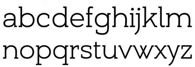 Umba Slab Demo Light फ़ॉन्ट लोअरकेस