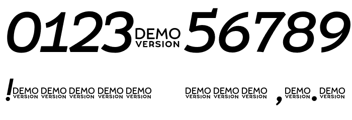 Umba Slab Demo Medium Italic Font OTHER CHARS