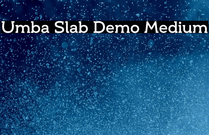 Umba Slab Demo Medium Example 1