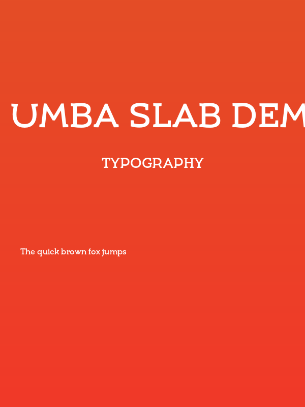 Umba Slab Demo Medium Poster