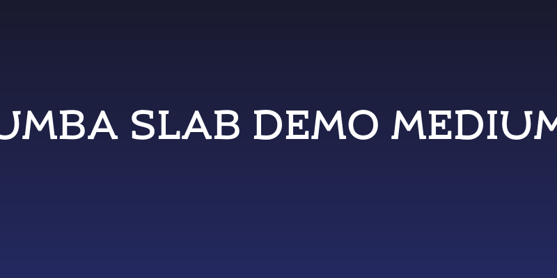 Umba Slab Demo Medium Social Header