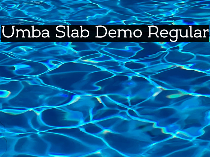 Umba Slab Demo Regular Example 1