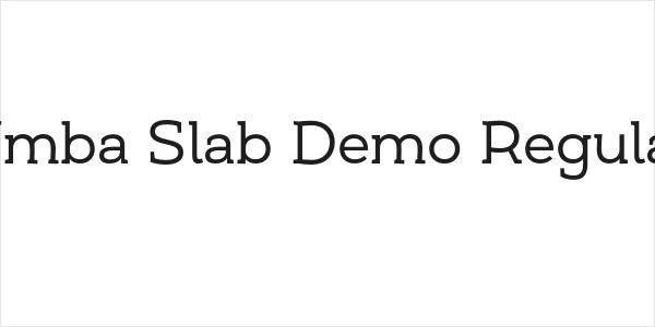 Umba Slab Demo Regular Logo
