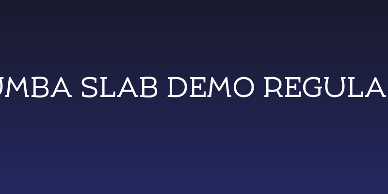 Umba Slab Demo Regular Social Header