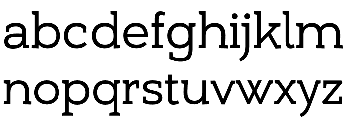 Umba Slab Demo Regular Font LOWERCASE