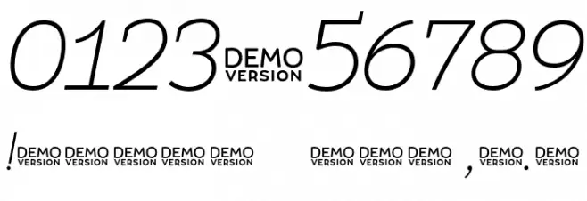 Umba Slab Demo Thin Italic Font OTHER CHARS