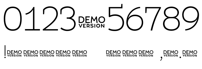 Umba Slab Demo Thin Font OTHER CHARS