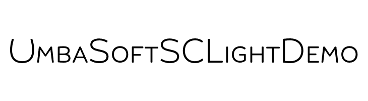 Umba Soft SC Light Demo  Frei Schriftart Herunterladen