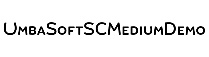 Umba Soft SC Medium Demo  Frei Schriftart Herunterladen