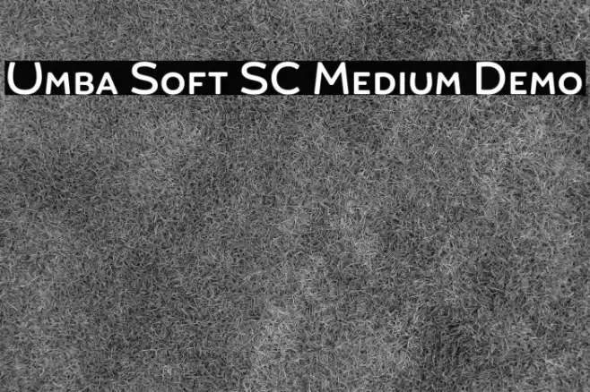 Umba Soft SC Medium Demo Font examples