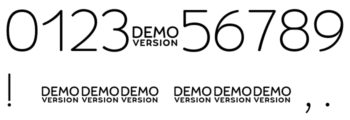 Umba Soft SC Thin Demo Font OTHER CHARS