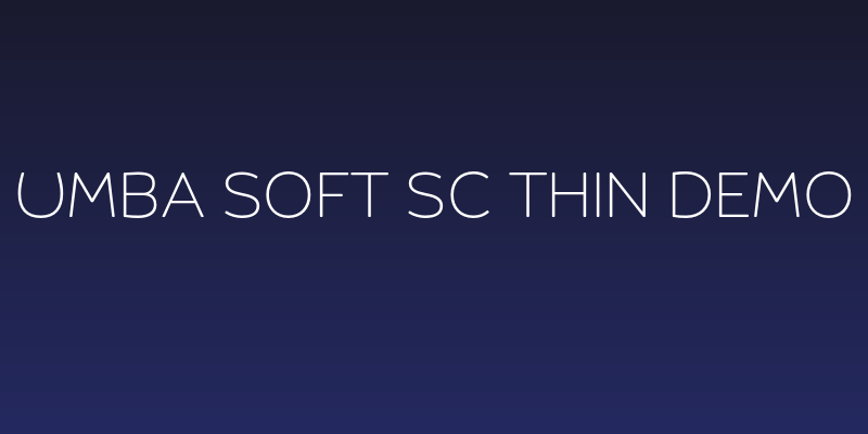 Umba Soft SC Thin Demo Social Header