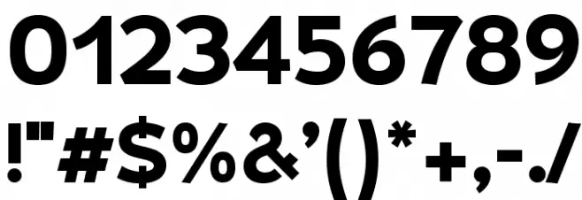 UmbaSans-Bold Font OTHER CHARS