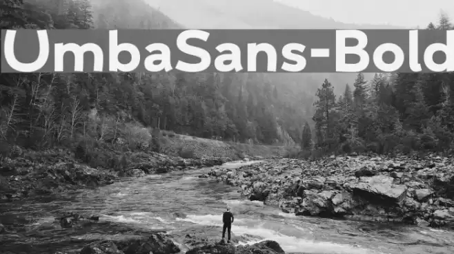 UmbaSans-Bold Font examples