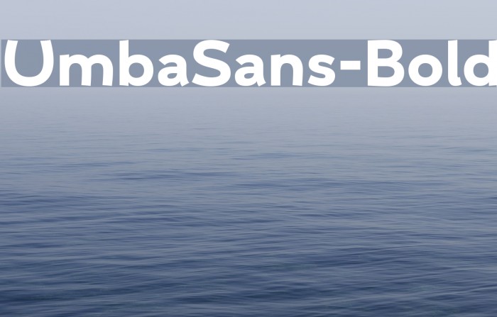 UmbaSans-Bold Example 2