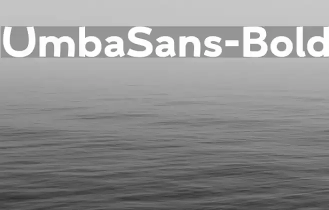 UmbaSans-Bold Font examples