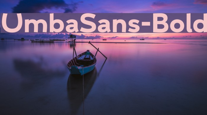 UmbaSans-Bold Example 3