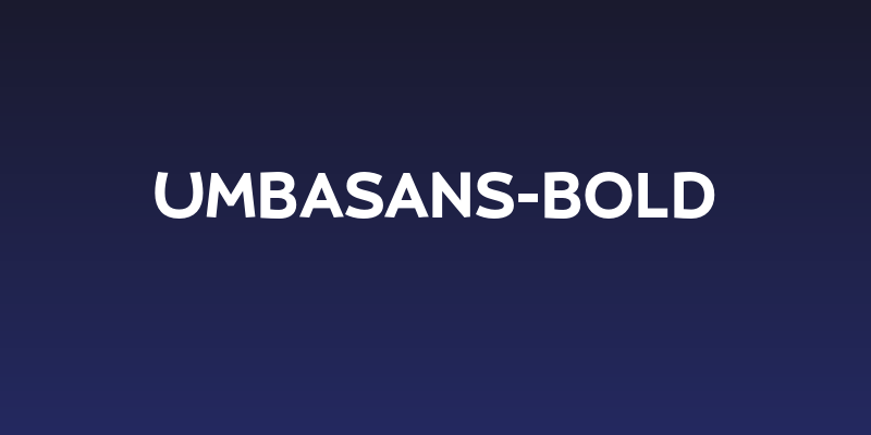 UmbaSans-Bold Social Header