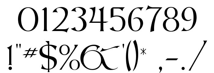 Umber SSi Font OTHER CHARS