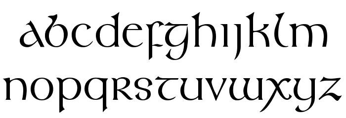 Umber SSi Font LOWERCASE
