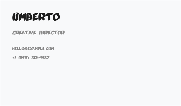 Umberto Business Card