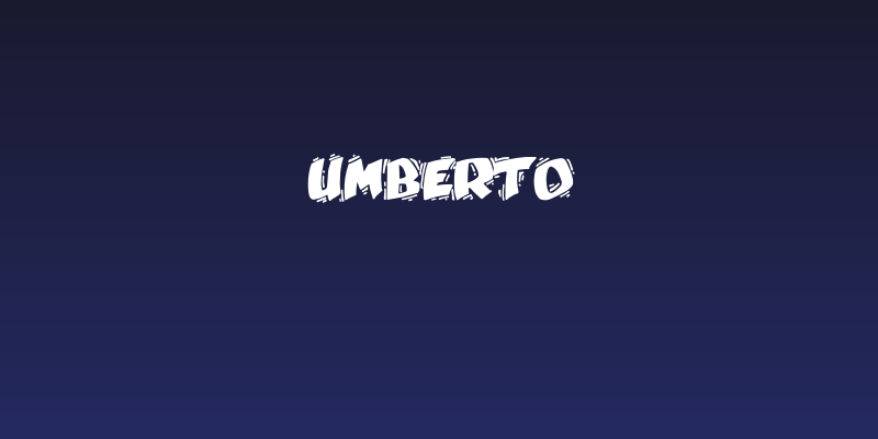 Umberto Social Header