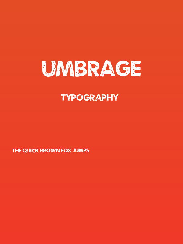 Umbrage Poster