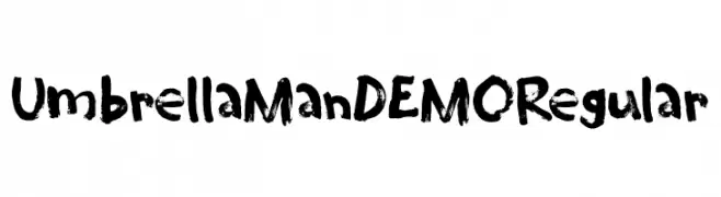 Umbrella Man DEMO Regular  Descarca Fonturi Gratis