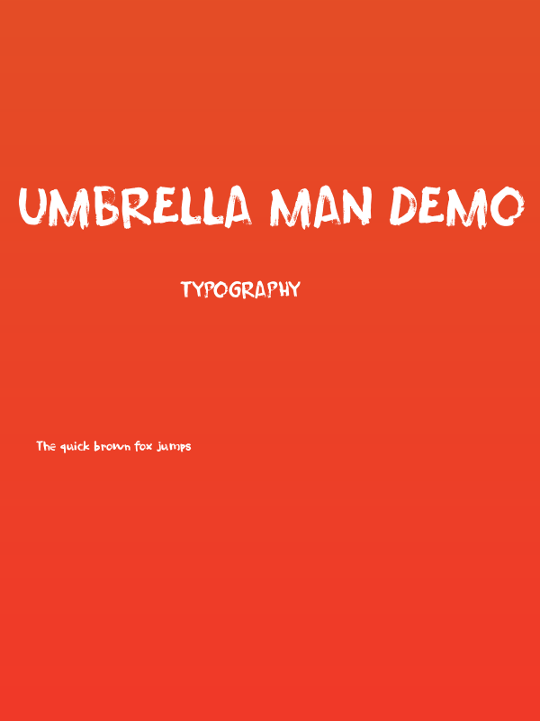Umbrella Man DEMO Regular Poster